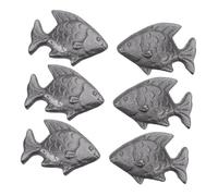 LALADEFIEE Integratore di Ferro Pesce in Ghisa 6 Pezzi per Cucina Vegana e Dieta Sportiva Compatta e Versatile per Zuppe e Bevande