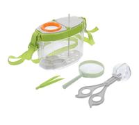 LALADEFIEE Kit Completo per Insetti all con Scatola Trasparente d Ingrandimento Pinzette e Tappetino Alimentazione per Osservazione Scientifica e Giochi Educativi