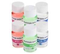 LALADEFIEE Kit Soluzione di Calibrazione Ph 6 Pezzi per Misuratore Digitale, Buffer Precisi 4.01 6.86 9.18 in Abs per Acquario e Test Industriali