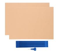 LALADEFIEE Lavagna Braille in Plastica Riutilizzabile per Non Vedenti Stilo di Scrittura Resistente e Non Facile da Deformare, per Apprendimento e Esercizi