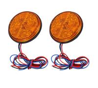 LALADEFIEE Luce Laterale a LED 24led Catarifrangente per Motocicletta e Camion, Set 2 Pezzi, Montaggio Destro e Sinistro, Struttura Compatta e Antiurto per Segnalazione Veicoli