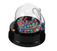 LALADEFIEE Macchina Elettrica Mini per Lotteria con Palline Numerate Trasparente Gioco Divertente per Feste e Regalo Plastica Durevole e Facile da Usare Macchinetta Lotteria Automatica per