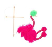 LALADEFIEE Marionetta Struzzo a Corda in Peluche Rosa, Giocattolo Creativo per Ragazzo Ragazza, Burattino Animali per Spettacoli e Feste, Decorazione Interattiva per Soggiorno e Giochi