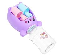 LALADEFIEE Mini Distributore D’acqua Giocattolo Educativo, Erogatore D’acqua Simulato, Mini Fontana D’acqua Divertente per Cucina Giocattolo e Giochi di Finzione, Colore Viola, Doppia