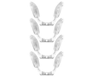 LALADEFIEE Naselli in Silicone Semi-Chiusi 4 Pezzi a Forma di Otto per Occhiali Antiscivolo, Cuscinetti Nasali Flessibili per Montature da Ragazzo Ragazza e Adulti, Supporto Nasale