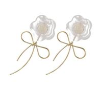 LALADEFIEE Orecchini a Forma di Fiore Leggeri in Lega, Resistenti e Non Deformabili, Stile Delicato e Fresco, per Party e Shopping