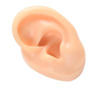 LALADEFIEE Orecchio Finto in Silicone Morbido Realistico per Piercing e Esposizione Gioielli Orecchio Sinistro Flessibile Portatile per Pratica e Dimostrazioni Didattiche