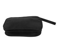 LALADEFIEE Organizzatore Elettronico da Viaggio Divisori Multifunzione e Tasche, Custodia Compatta in Ioni Positivi per Accessori e Cavi, Design Semplice e Nero Elegante
