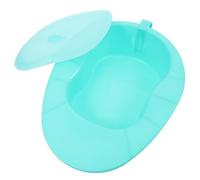 LALADEFIEE Padella da Letto Coperchio per Anziani in Pp, Design Comodo e Facile da Pulire, Adatta per Ospedali e Uso Domestico, Colore Verde Chiaro
