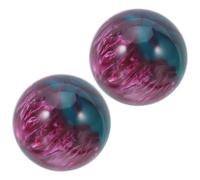 LALADEFIEE Palline Baoding in Resina da 50 MM Set da 2 Sfere per Allenamento e Terapia Manuale Decorazione a Globo in Resina Effetto Marmo per Riabilitazione e Relax delle Mani