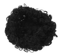 LALADEFIEE Parrucca Afro Donna Nera Corto Riccio Sintetico Leggera e Confortevole Styling Rapido per Halloween Cosplay e Feste Tematiche Vestibilità Sicura e Naturale