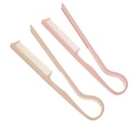 LALADEFIEE Pettine A Forma Di V Per Lisci 2 Pettini in Plastica A Denti Larghi E Pettine A Coda Riga
