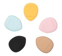 LALADEFIEE Piumino Per Cipria Viso e Corpo Mini 5 Pezzi Set Spugna Per Trucco in Poliuretano Idrofilo Salvaspolvere Per Cipria in Polvere Libera e Correzione Make-up Quotidiano