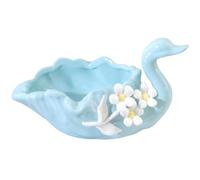 LALADEFIEE Posacenere in Ceramica Riutilizzabile a Forma di Anatra Portacenere Decorativo da Tavolo Compatto per Uso Domestico e Ufficio Accessorio Ornamentale per Soggiorno