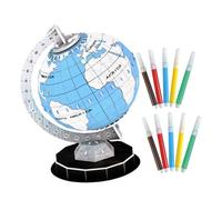 LALADEFIEE Puzzle Globo Educativo per Kit DIY da Assemblare per Sviluppo Immaginazione Spaziale e Creatività Gioco Didattico Resistente e Decorazione da Scrivania