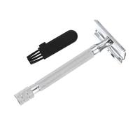 LALADEFIEE Rasoio di Sicurezza Design Chiuso Anti-graffio Stile Retrò Uomo in Lega di Alluminio per Rasatura Manuale della Barba e Viso