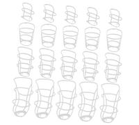 LALADEFIEE Rete Porta Soluzione Salina Bianca in Plastica Pp Set da 40 Pezzi Rete per Flebo Diverse Dimensioni 50ml-500ml Adatta per Cliniche e Strutture Mediche