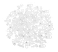 LALADEFIEE Rulli per Binario Tende in Plastica 100 Pezzi Doppia Ruota Piccola per Meccanismo Scorrevole da Soffitto per Tende Interne e Divisori