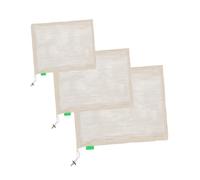 LALADEFIEE Sacchetti in Cotone Beige Riutilizzabili per Frutta e Verdura Chiusura a Coulisse, 3 Pezzi, la Spesa e Conservazione degli Alimenti