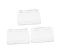 LALADEFIEE Scatola Vuota Trucco Trasparente Quadrata Set 3 Pezzi, Vassoio Organizzatore Cosmetici Compatto Multiuso Per Fard, Illuminante e Correttore, Adatto Per Viaggi e Uso Quotidiano