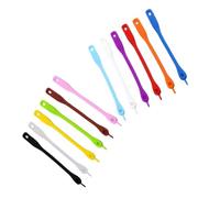 LALADEFIEE Segna Calici in Silicone 12 Pezzi Riutilizzabili Facili da Applicare e Rimuovere per Ristoranti Western e Feste in Fraternità Colore Casuale