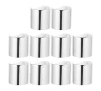 LALADEFIEE Set 10 Tappi per Bottiglia in Plastica Argento da 24 Mm, Resistenti alle Rotture a Tenuta Stagna, per Flaconi Shampoo e Gel Doccia