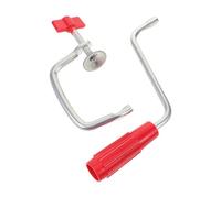 LALADEFIEE Set 2 Pezzi Accessori per Macchina per Pasta Manuale Manico Ergonomico e Morsetto di Fissaggio in Metallo Resistente Clip Antiscivolo per Preparazione Pasta Casalinga ed Eventi