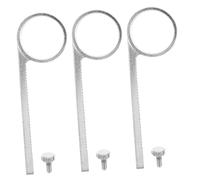 LALADEFIEE Set 3 Anelli Valvola Scorrevoli in Metallo per Tromba B Accessori per Dita con Anello di Trazione Ergonomico Compatibili con Modelli Vari Resistenti All’Usura per Uso