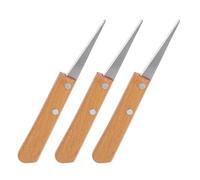 LALADEFIEE Set 3 Pezzi Coltelli da Modellare Manico in Legno per Ceramica da Modellare e Argilla, Strumenti di Precisione per Intaglio e Riparazioni Veloci in Progetti DIY