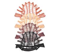 LALADEFIEE Set 4 Cuffie per Parrucche in Pizzo Traspirante Regolabile, Cappucci Elastici Multicolore per Uso Quotidiano e Cura dei Chioma, Calotte Leggere e Comode per Parrucche da Salone