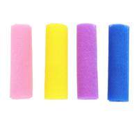 LALADEFIEE Set 4 Panni Esfolianti in Nylon 80X30 CM per Doccia e Sauna Asciugamani a Rete Elastici per Scrub Corpo Pulizia Profonda e Rimozione Pelle Morta Adatti per Uso Quotidiano e