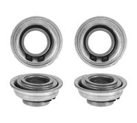 LALADEFIEE Set 4 Pezzi Cuscinetti Forcella Anteriore per Sedia Rotelle in Acciaio Grigio Design a Forma di Tazza per Ruote di Deambulatori