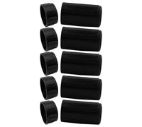 LALADEFIEE Set 5 Pezzi Protezione per Flauto in Plastica Nera Funzione Antiurto e Prevenzione Danni, Custodia Semplice per Accessori Flauto da Usare Ovunque