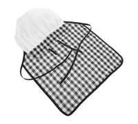 LALADEFIEE Set Costume da Cuoco per Neonati 3-12 Mesi con Grembiule e Cappello Vestito da Chef Unisex per Piccoli Abbigliamento Fotografico per Servizi Fotografici e Giochi di Ruolo in