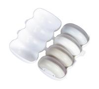 LALADEFIEE Set da 4 Flaconi da Viaggio per Cosmetici Dispenser a Pressione Contenitori Portatili per Crema e Lozione Kit Barattoli per Viaggi Compatto e Leggero per Viso e Corpo