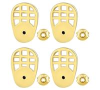 LALADEFIEE Set da 4 Supporti per Orecchini Oversize Placcati Oro 18K Cuscinetto in Silicone Antiscivolo Supporti Stabilizzanti per Lobi Allungati e Orecchini Pesanti Accessori per Gioielli