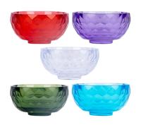 LALADEFIEE Set da 5 Ciotole Acriliche Pratiche e Portatili per Maschere Viso, Diametro 6 Cm, Colore Assortito per Viaggi e Cura della Pelle Colore Casuale