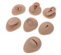 LALADEFIEE Set da 7 Pezzi per Pratica Tatuaggi in Silicone Morbido Colorati per Viso Realistico, per Esercitazione Professionale e Uso Personale