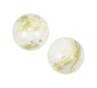 LALADEFIEE Sfere Fitness in Pietra Verde per Esercizi e Meditazione Dita e Mani Sfere Portatili per Stimolare i Muscoli e Alleviare lo Stress Idee Originali e Decorazioni Ambientali