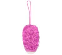 LALADEFIEE Spazzola da Bagno in Silicone Design ad Immersione Automatica, Multiuso, Portatile, Colore Porpora, per Bagno e Hotel