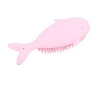 LALADEFIEE Spazzola da Bagno Setole Morbide in Silicone Rosa per Ragazzo Ragazza a Forma di Balena per Massaggio Delicato e Pulizia Profonda Durante Bagnetto Famigliare