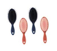 LALADEFIEE Spazzola Portatile per Chioma 4 Pezzi Cuscino ad Aria Ovale in Ps Design Speciale e Alta Flessibilità per Styling Chioma Mossi e Comodo Utilizzo Quotidiano