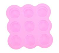LALADEFIEE Stampo in Silicone Cilindrico a 9 Fori per Muffin, Torte e Saponi, Resistente e Flessibile, Multifunzionale per Cottura e Produzione Artigianale, Uso Domestico Famiglia, Facile
