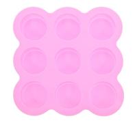 LALADEFIEE Stampo per Muffin in Silicone Cilindrico a 9 Fori Teglia per Friggitrice ad Aria, Utensile per Dolci e Sapone Fatti in Casa, Adatto per Cottura e Decorazioni