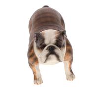 LALADEFIEE Statuetta Di Cane Bulldog Statua Animale Decoro Da Scrivania Ornamento Forma Di Cane Oggetto Fotografico Piccolo e Raffinato Per Camera Da Letto Soggiorno Interni Casa