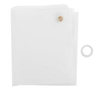 LALADEFIEE Striscione per Personalizzare DIY in Poliestere Resistente Bianco Facile da Appendere su o Finestra per Decorazioni Feste e Ufficio