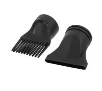 LALADEFIEE Strumento Professionale e Pettine in Nero Versatile Piatto Beccuccio Plastico Ugello 2pezzi Styling per Asciugacapelli in Salone Parrucchiere