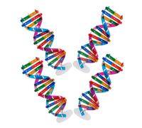 LALADEFIEE Struttura Didattica di Dna a Doppia Spirale 4 Pezzi in Plastica Configurazione Genetica Umana Fai da Te per Uso Scolastico e Domestico Giocattolo Educativo Scientifico per