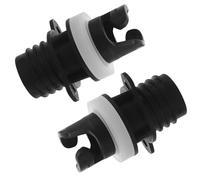 LALADEFIEE SUP Pump Adapter e Paddle Board Air Adapter, 2 Pezzi, PVC Nero, Previene Le Perdite, per Avventure Outdoor su Tavole Gonfiabili