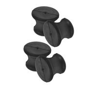LALADEFIEE Supporto Flessibile per Accordatura Strumenti Musicali per Diapason 4 Pezzi in Gomma Nero Base Stabile e Terapia del Suono